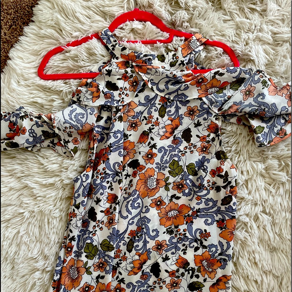 Flower dress shirt brand new never used